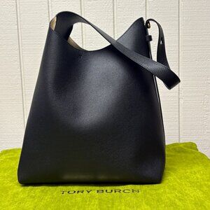 Tory Burch Romy Hobo Bag - Black Leather